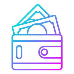 Sticker - Money Wallet Icon