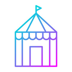 Sticker - Circus Tent Icon