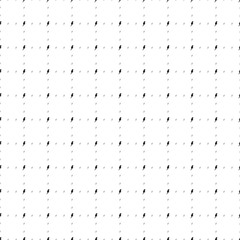 Poster - Square seamless background pattern from geometric shapes are different sizes and opacity. The pattern is evenly filled with small black lightning symbols. Vector illustration on white background