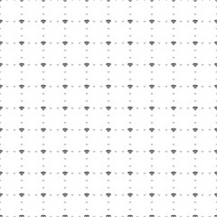 Poster - Square seamless background pattern from black wifi symbols are different sizes and opacity. The pattern is evenly filled. Vector illustration on white background