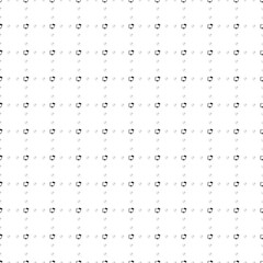 Poster - Square seamless background pattern from black distance learning symbols are different sizes and opacity. The pattern is evenly filled. Vector illustration on white background