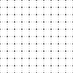 Poster - Square seamless background pattern from black vintage bell symbols are different sizes and opacity. The pattern is evenly filled. Vector illustration on white background