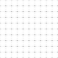 Poster - Square seamless background pattern from black 50 percent symbols are different sizes and opacity. The pattern is evenly filled. Vector illustration on white background