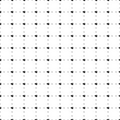 Poster - Square seamless background pattern from geometric shapes are different sizes and opacity. The pattern is evenly filled with small black police cap symbols. Vector illustration on white background
