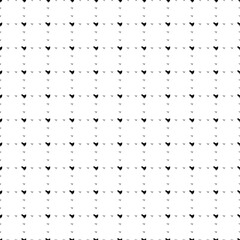 Poster - Square seamless background pattern from geometric shapes are different sizes and opacity. The pattern is evenly filled with small black bird symbols. Vector illustration on white background
