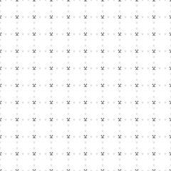 Poster - Square seamless background pattern from geometric shapes are different sizes and opacity. The pattern is evenly filled with small black crossed hammers symbols. Vector illustration on white background