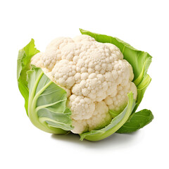 Wall Mural - Cauliflower isolated on transparent or white background, png