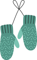 Wall Mural - Winter Mitten Hanging