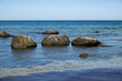 sea and rocks , image taken in rugen, north germany, europe