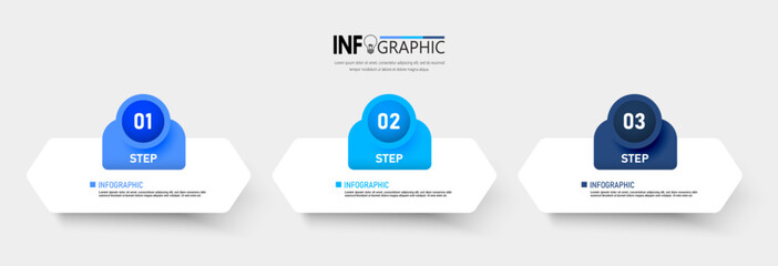 Fototapete - Presentation business infographic template vector.