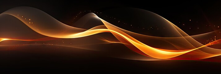 Poster - abstract neon background in a dark space generative ai