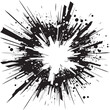 Adventurous Art Vector Icon in Black Kaboom Comic Design Explosive Emblem in Black