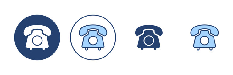 Wall Mural - Telephone icon vector. phone sign and symbol