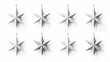 © kichigin19 - set, collection of christmas stars, decorations isolated on a white background