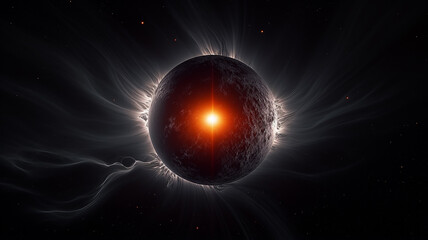 Wall Mural - supernova, explosion of a star in deep space, astronomy phenomenon, fictional graphics