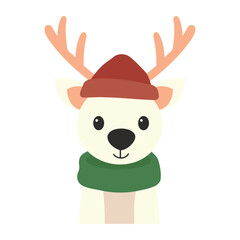 Sticker - christmas bear isolated