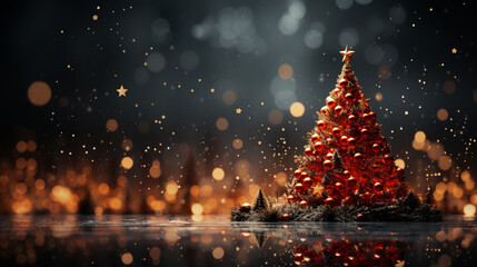 Poster - Christmas tree background