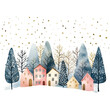 © Achirawee - Watercolor Cozy Minimalist Christmas home