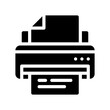 printer glyph icon