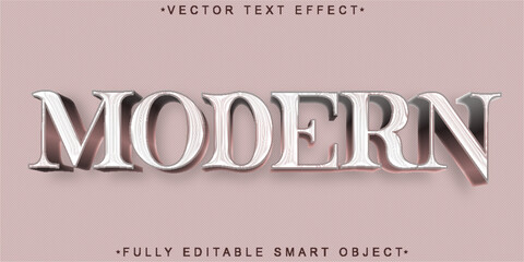 Poster - Modern Luxury Elegant Vector Fully Editable Smart Object Text Effect