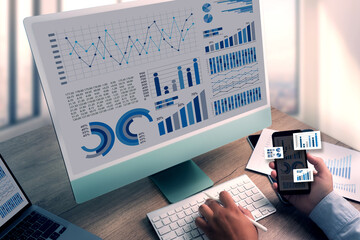 Poster - work hard Data Analytics Statistics Information Business Technology