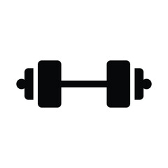 Canvas Print - Dumbbell vector icon