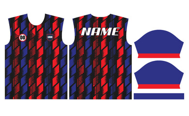 
Vector soccer jersey design for sublimation or sports jersey design
