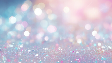 Wall Mural - Abstract glitter lights background blurred bokeh