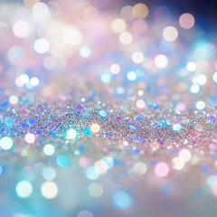 Abstract glitter lights background blurred bokeh