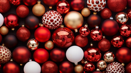 Wall Mural - Christmas bauble decoration ornaments collection