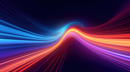 Aufkleber - Abstract colorful blue, purple, red and yellow background with some wavy lines. High quality photo