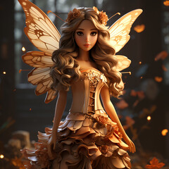 Wall Mural - 3d cartoon fairy