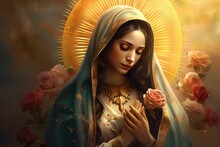 Beautiful Lady Of Guadalupe Mexico Saint Holy Faith.