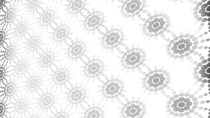 Wall Mural - Abstract creative geometric circle shape monochrome pattern background illustration.