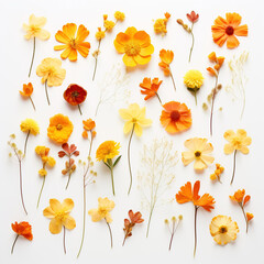 Poster - yellow flowers beautiful assorted