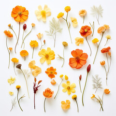 Poster - yellow flowers beautiful assorted