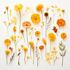 Poster - yellow flowers beautiful assorted