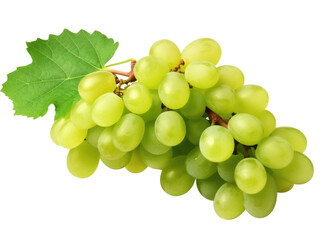 Sticker - bunch of green grapes  isolated on transparent background