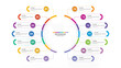 © Adison - Infographic with 14 steps, process or options.