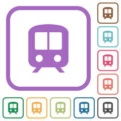 Sticker - Train simple icons