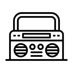 Canvas Print - Boombox Icon