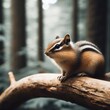 close up of a squirrel in the forest animal background for social media