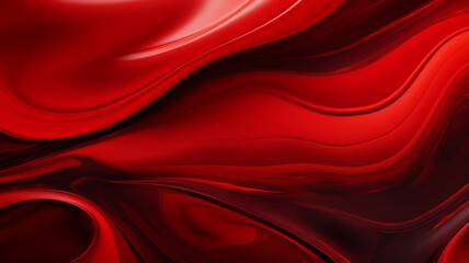 Canvas Print - abstract background with red acrylic paint.