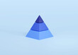 3DCG｜インフォグラフィック用ピラミッドのイラスト素材