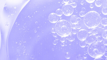 Canvas Print - Purple blue water bubbles background