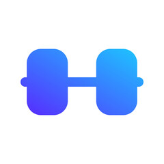 Poster - dumbbell gradient fill icon