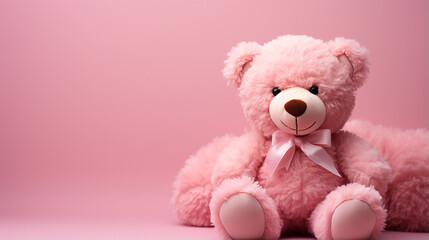 Sticker - cute pink teddy bear