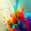 „Farbexplosion: Ein kreativer Farb-Splash für visuelle Freude“