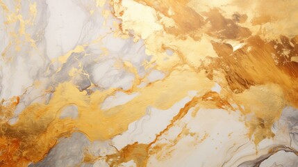 Wall Mural - Creative texture of marble and gold foil: decorative marbling as an abstract background. Artificial fashionable stylish trendy stone surface