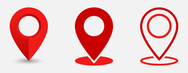 Wall Mural - location pin place marker. location icon. pin map. map pin icon. gps location symbol